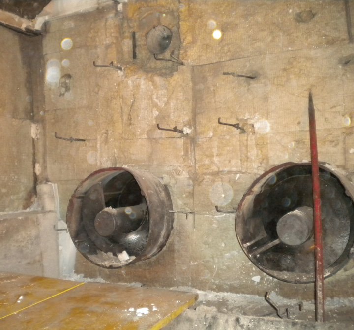 Kotel na biomaso 5 - Sanacija poškodovanega dela kurišča (6)
